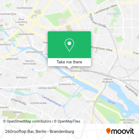 260rooftop Bar map