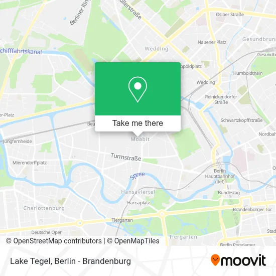 Lake Tegel map
