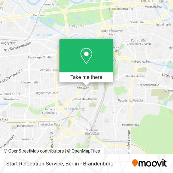 Start Relocation Service map