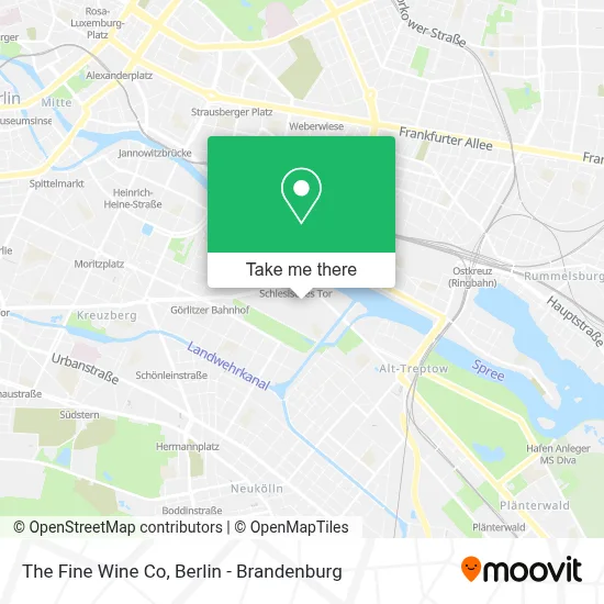 The Fine Wine Co map