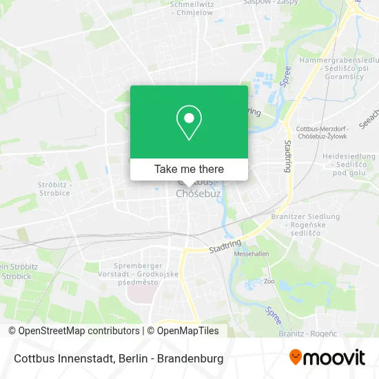 Cottbus Innenstadt map