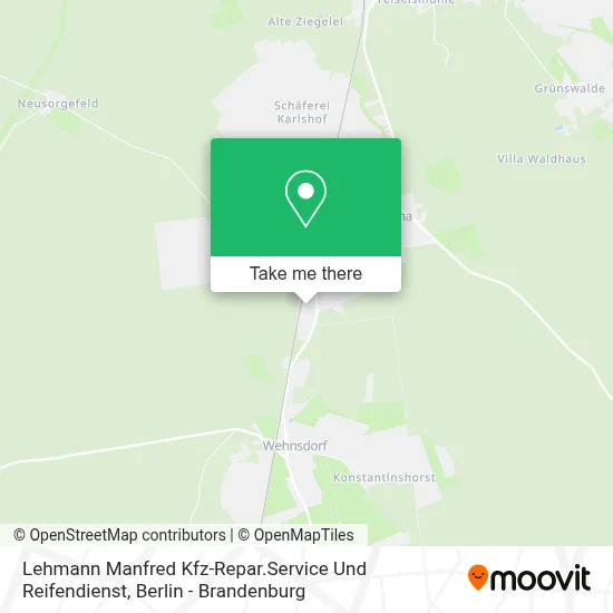 Lehmann Manfred Kfz-Repar.Service Und Reifendienst map