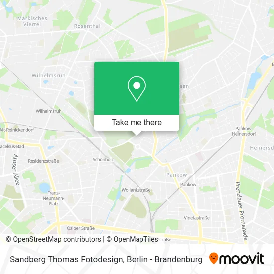 Sandberg Thomas Fotodesign map