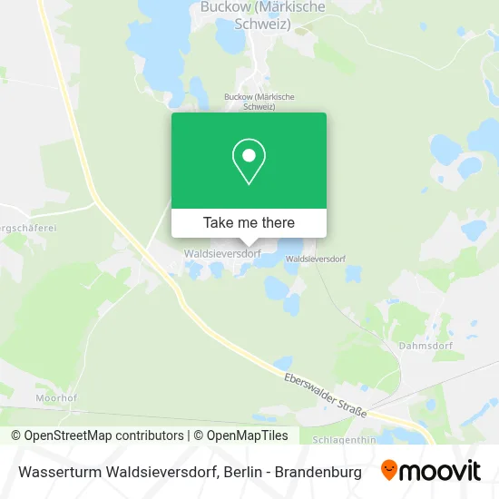 Wasserturm Waldsieversdorf map