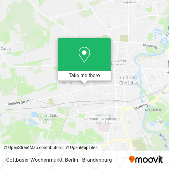 Cottbuser Wochenmarkt map