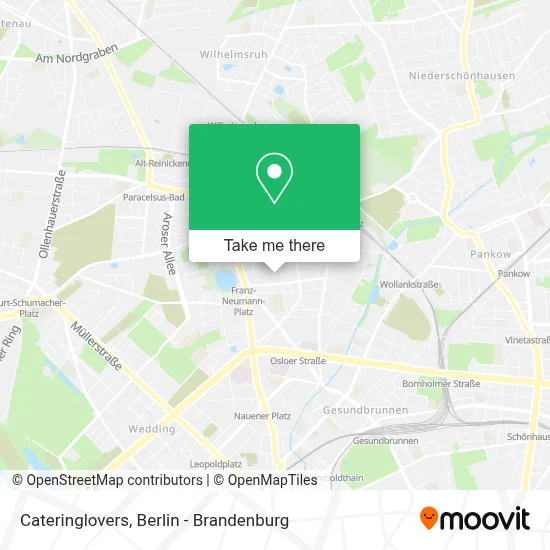 Cateringlovers map