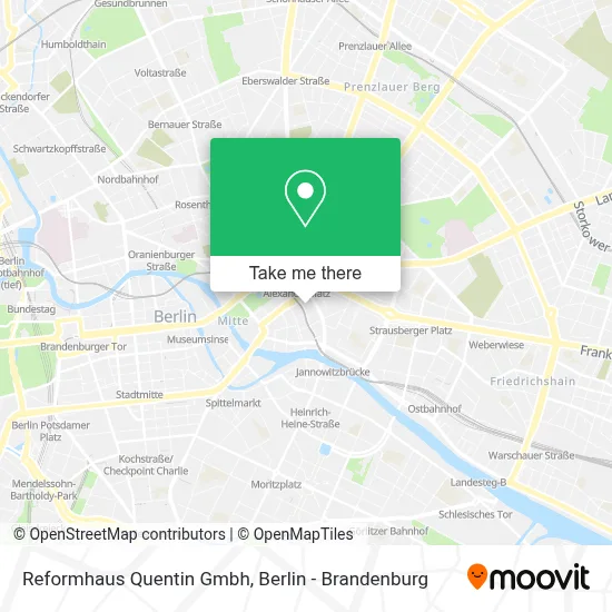 Reformhaus Quentin Gmbh map