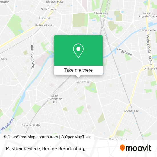 Postbank Filiale map