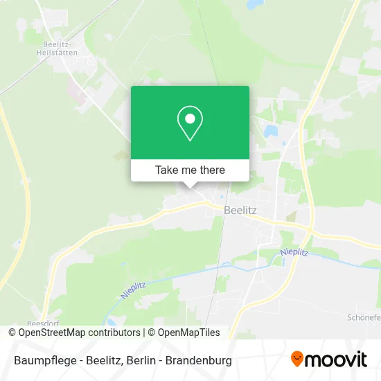 Baumpflege - Beelitz map