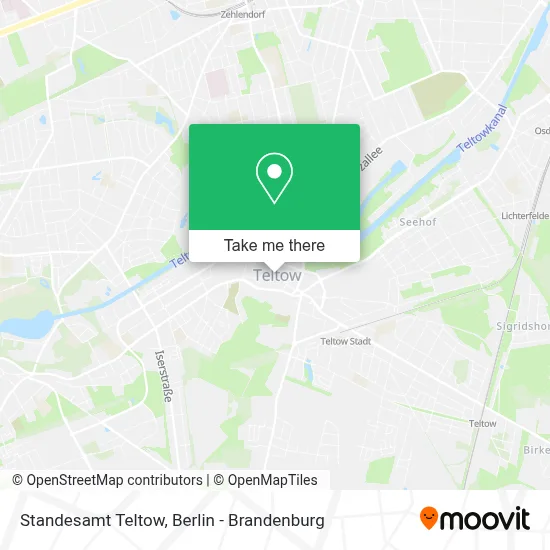 Standesamt Teltow map