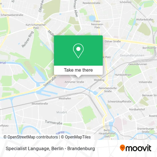 Specialist Language map