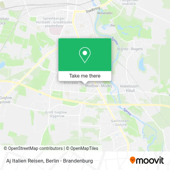 Aj Italien Reisen map
