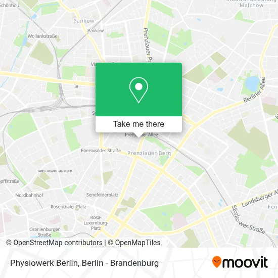 Physiowerk Berlin map