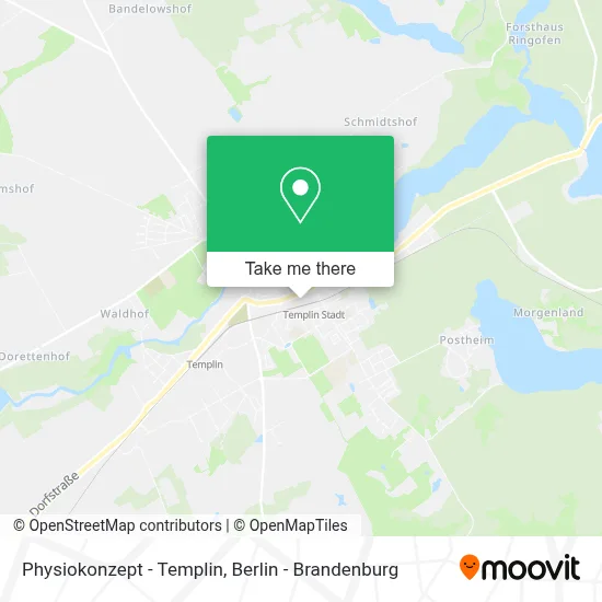 Physiokonzept - Templin map