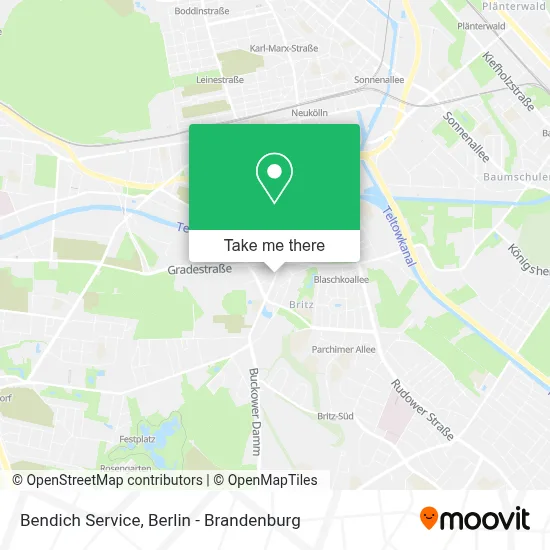 Bendich Service map