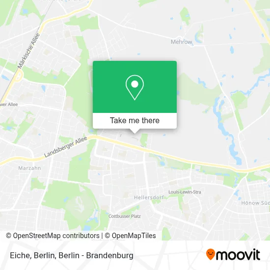 Eiche, Berlin map