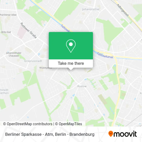 Berliner Sparkasse - Atm map