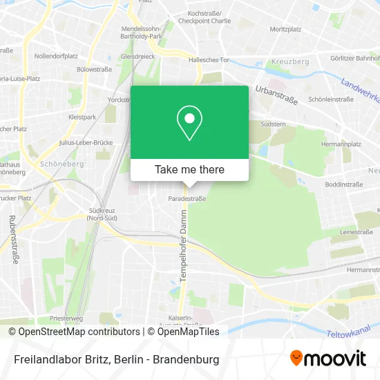 Freilandlabor Britz map
