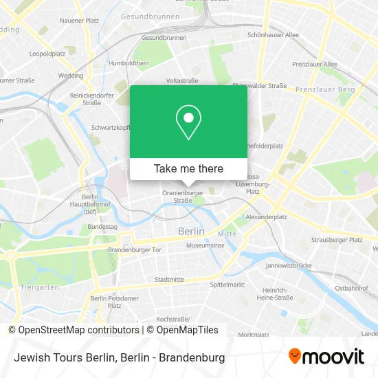 Jewish Tours Berlin map