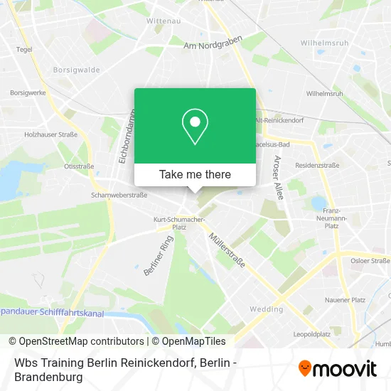 Wbs Training Berlin Reinickendorf map