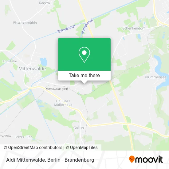 Aldi Mittenwalde map