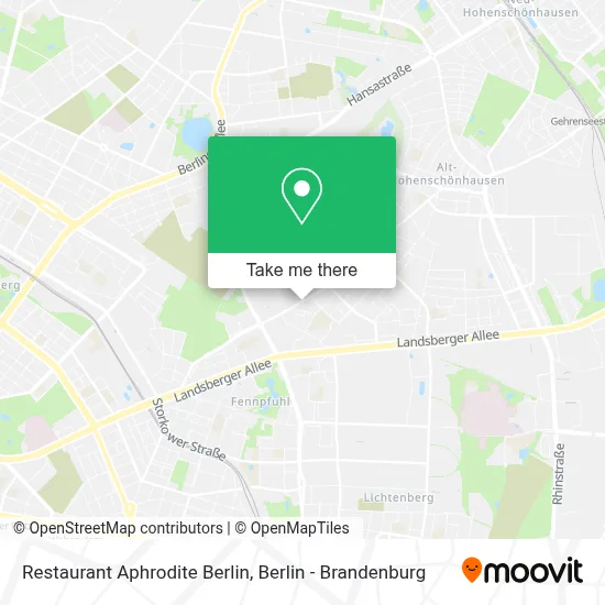 Restaurant Aphrodite Berlin map