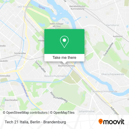 Tech 21 Italia map