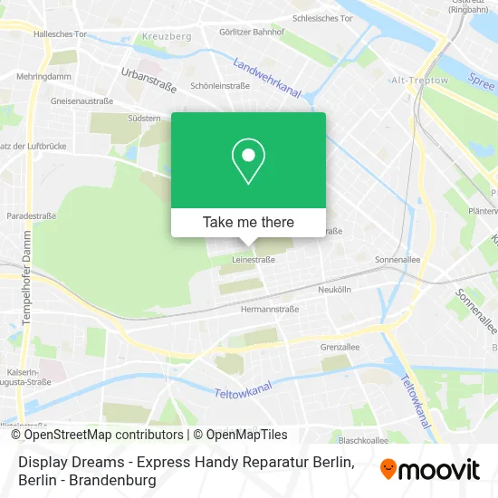 Display Dreams - Express Handy Reparatur Berlin map