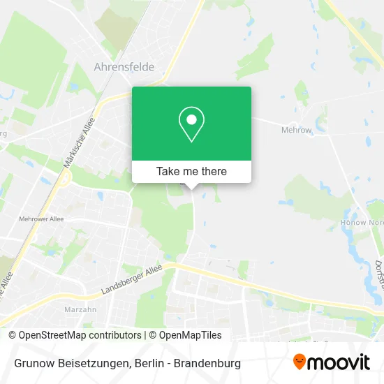 Grunow Beisetzungen map