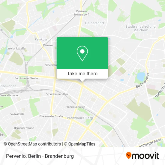 Pervenio map