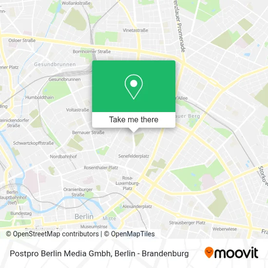 Postpro Berlin Media Gmbh map