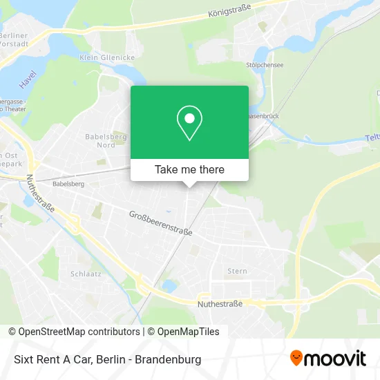 Sixt Rent A Car map