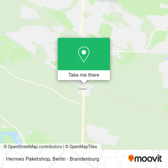 Hermes Paketshop map