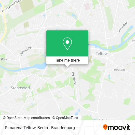 Simarena Teltow map