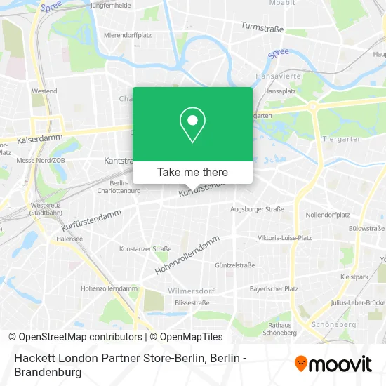 Hackett London Partner Store-Berlin map