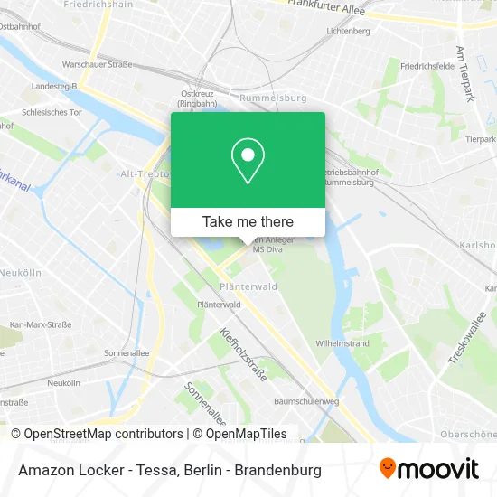 Amazon Locker - Tessa map
