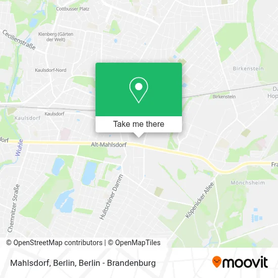 Mahlsdorf, Berlin map