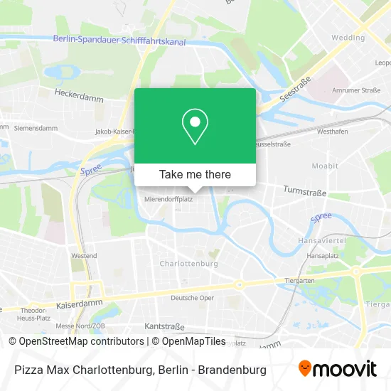Pizza Max Charlottenburg map