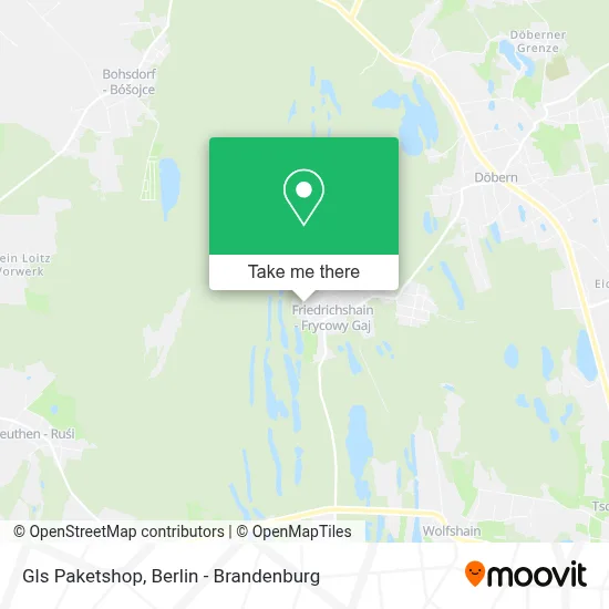 Gls Paketshop map