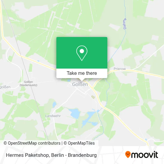 Hermes Paketshop map