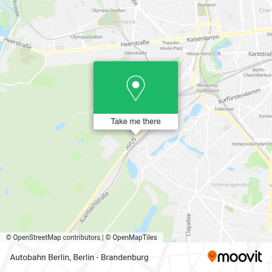 Autobahn Berlin map