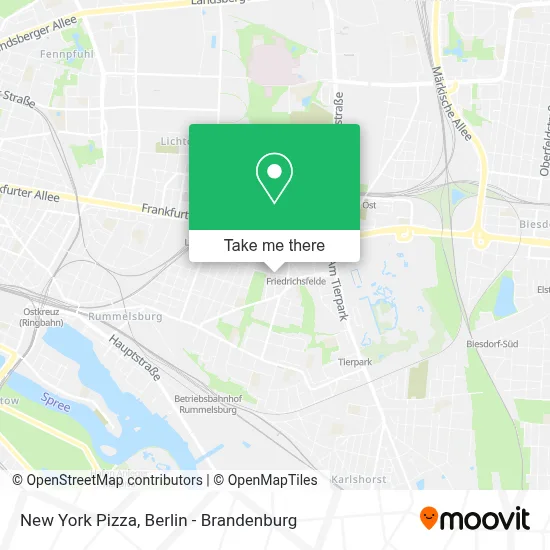 New York Pizza map