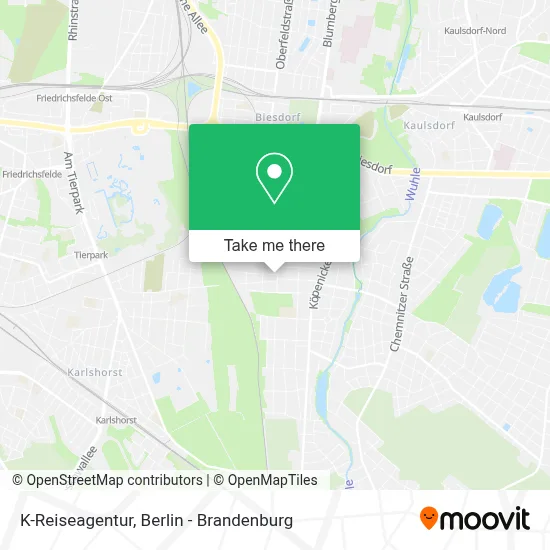 K-Reiseagentur map