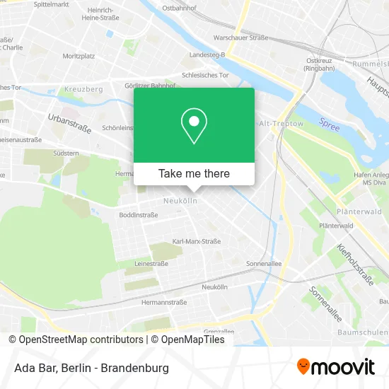 Bar Ada map