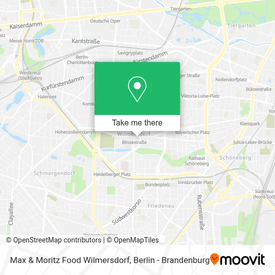 Max & Moritz Food Wilmersdorf map