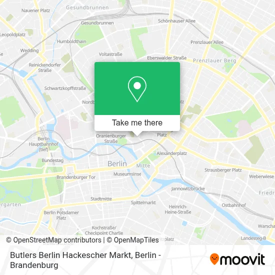 Butlers Berlin Hackescher Markt map