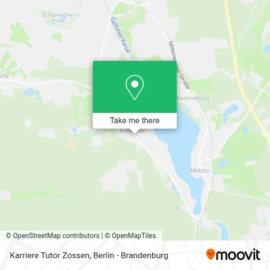 Karriere Tutor Zossen map