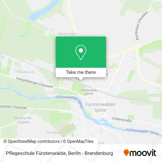 Pflegeschule Fürstenwalde map
