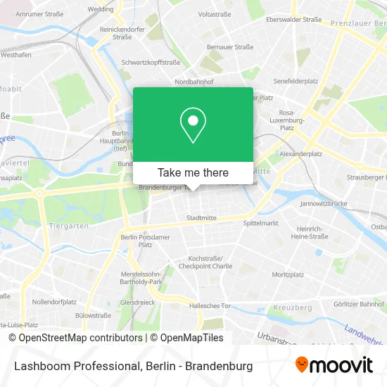 Lashboom Professional map
