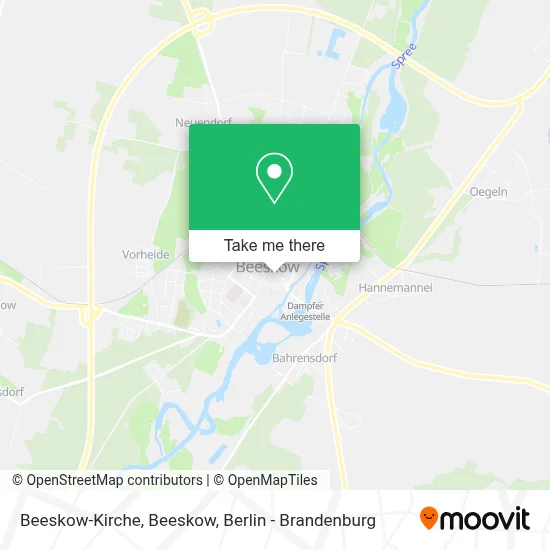 Beeskow-Kirche, Beeskow map